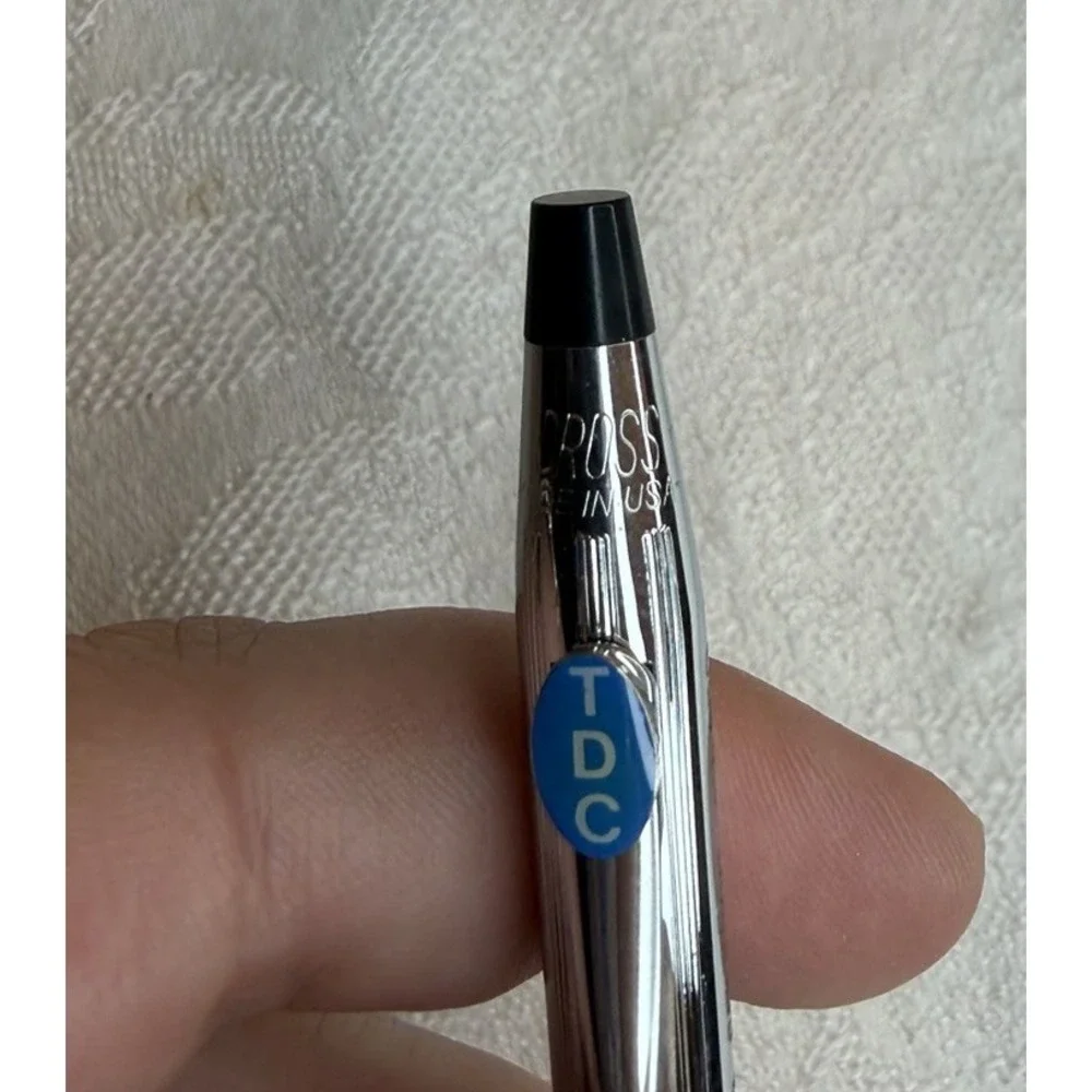 Cross Ballpoint Pen & Pencil Set Lustrous Chrome 3501 FIVE YEAR SERVICE AWARD